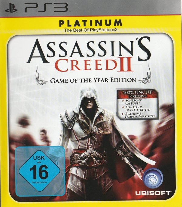 Assassins Creed 2, Game of the Year Edition, Platinum, PS3