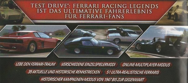 Test Drive Ferrari, Racing Legends, PS3