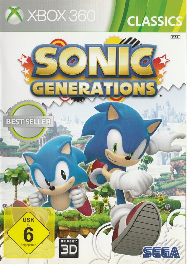 Sonic Generations, Classics, XBox 360