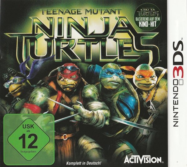 Teenage Mutant, Ninja Turtles Movie, Nintendo 3DS