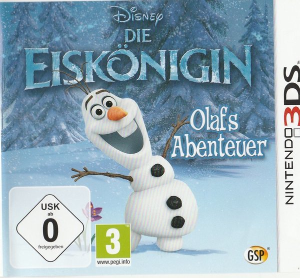 Disney, Die Eiskönigin, Olafs Abenteuer, Nintendo 3DS
