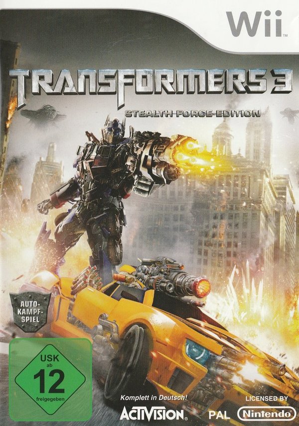 Transformers 3, Stealth Force Edition, Nintendo Wii