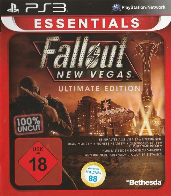 Fallout, New Vegas,  Ultimate Edition, Essentials, PS3