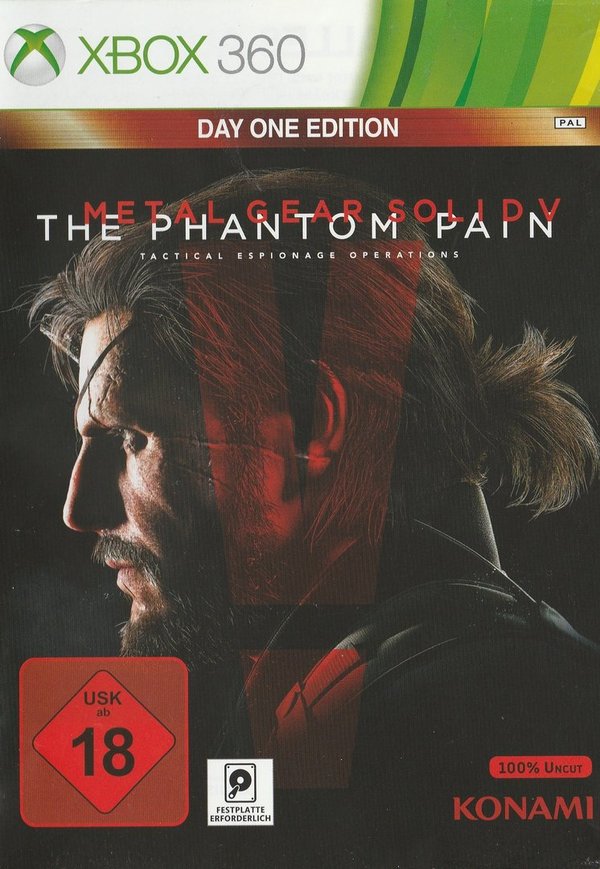 Metal Gear Solid V, The Phantom Pain, Day One Edition, XBox 360