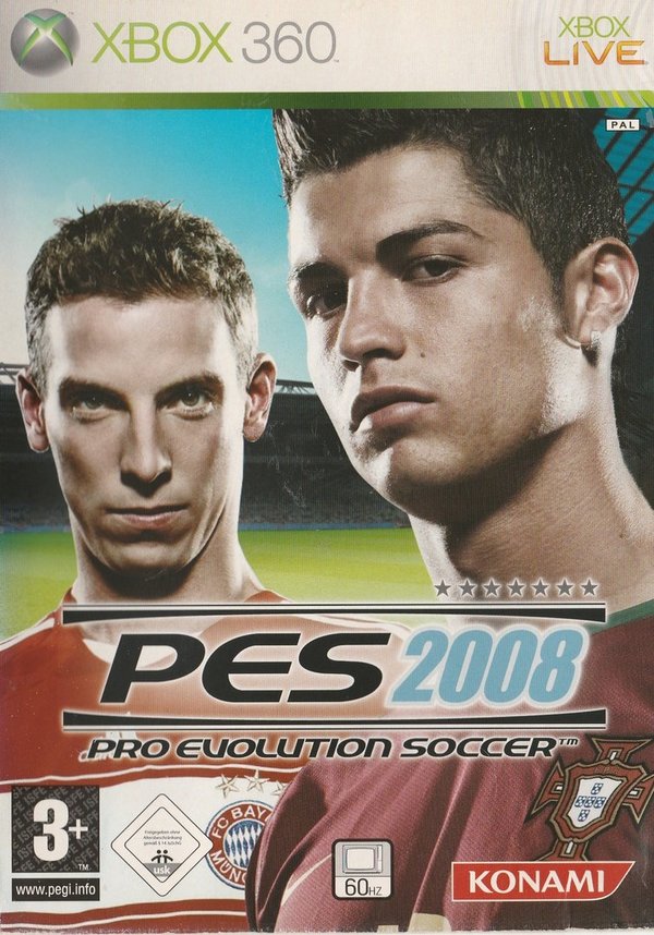 PES 2008, Pro Evolution Soccer, XBox 360 (PEGI)