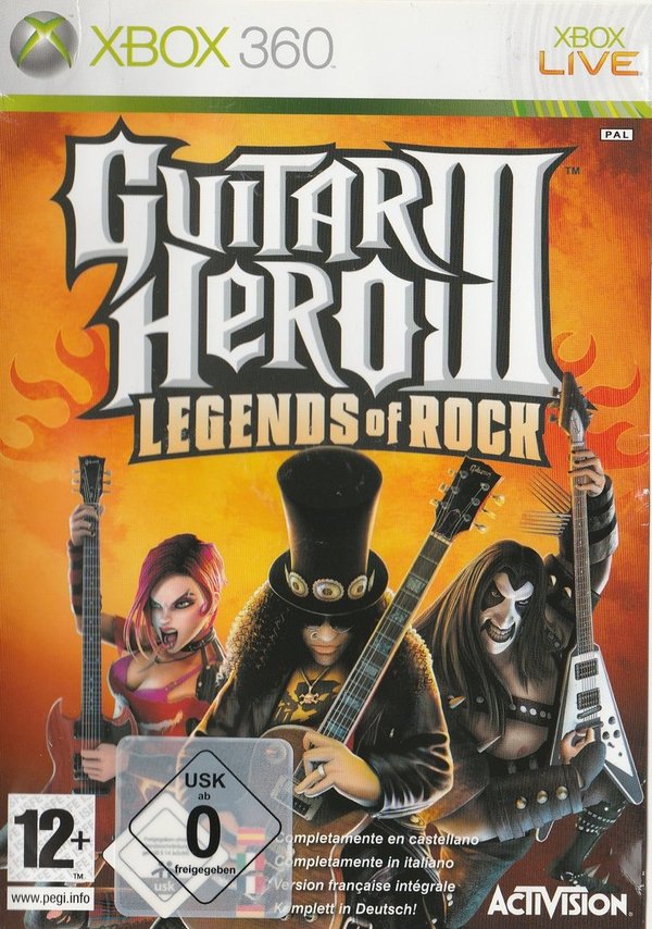 Guitar Hero III, Legends of Rock, XBox 360