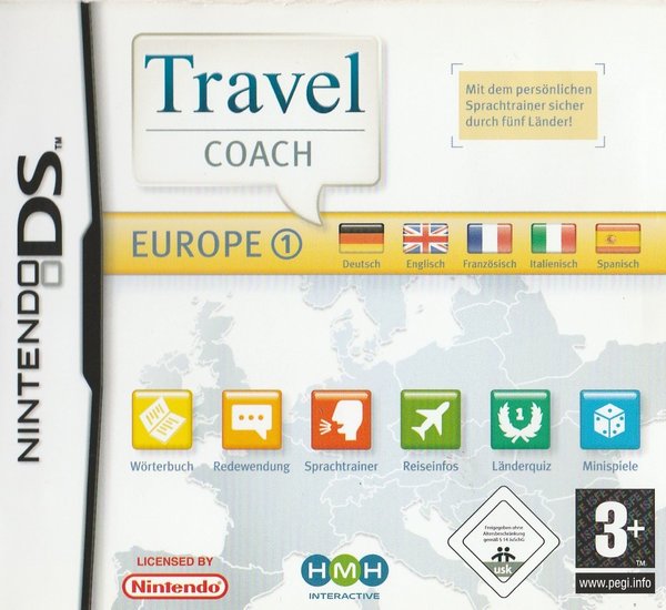 Travel Coach, Europe, Nintendo DS