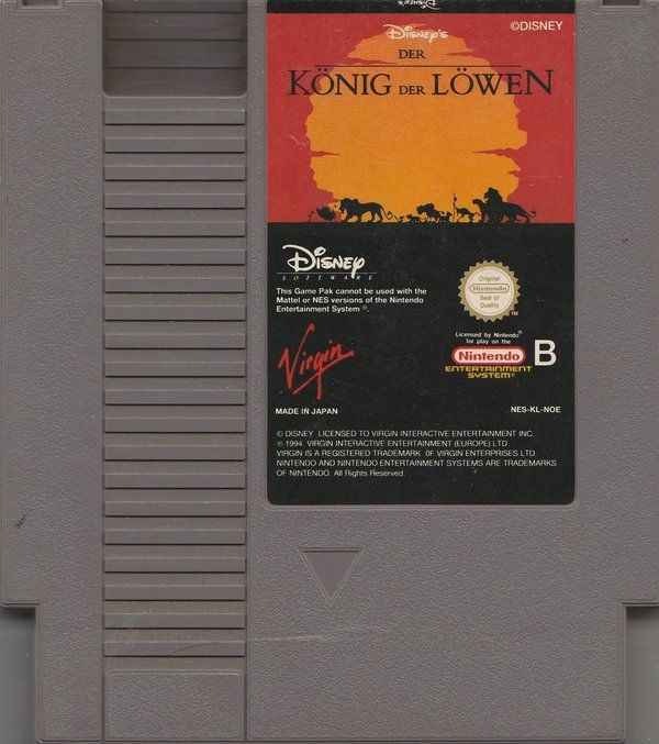 König der Löwen, Modul, Nintendo NES