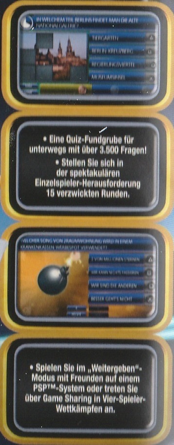 BUZZ! Deutschlands Superquiz, PSP