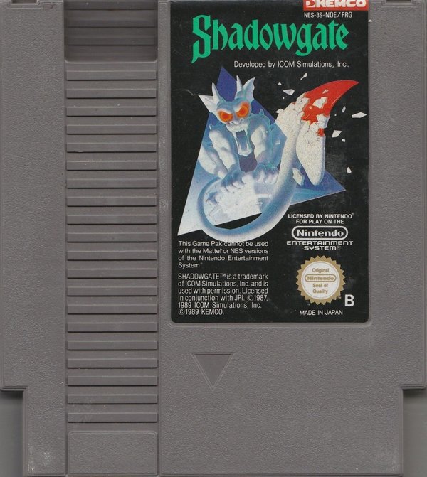 Shadowgate, Modul, Nintendo Nintendo NES