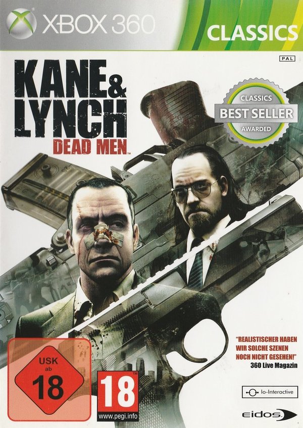 Kane & Lynch, Dead Men, Bestseller, XBox 360