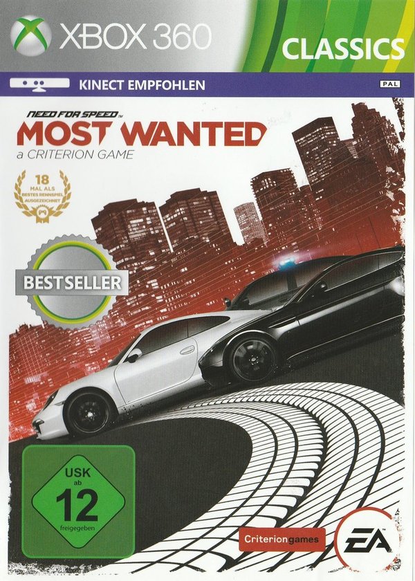 Need for Speed, Most Wanted. Classics, Kinect, XBox 360