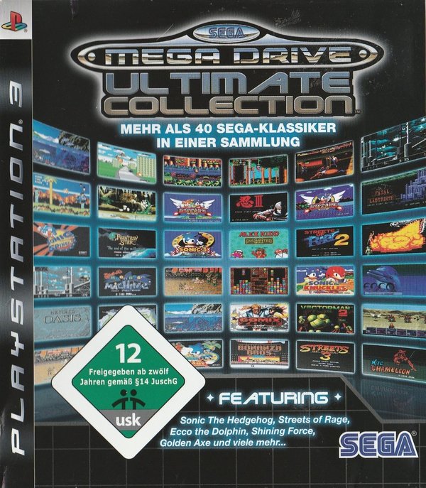 SEGA, Mega Drive, Ultimate Collection, PS3