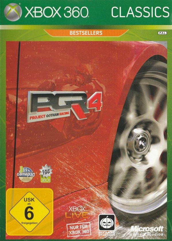 Project Gotham Racing 4, Classics, Bestseller, XBox 360