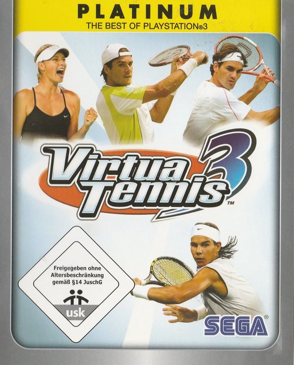 Virtua Tennis 3, Plarinum, PS3