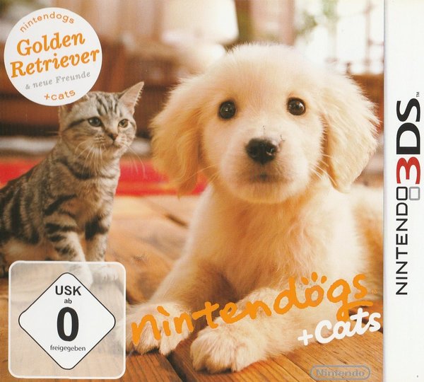 Nintendogs Cats, Golden Retriever & Neue Freunde, Nintendo 3DS