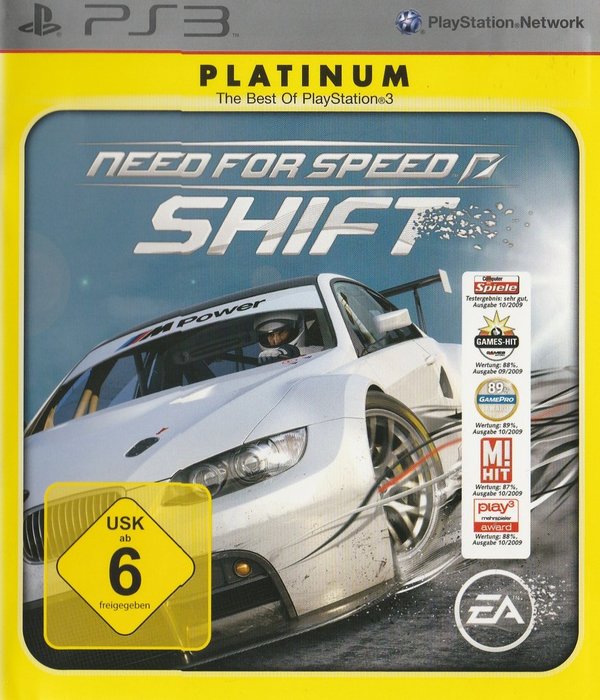 Need for Speed Shift, Platinum, PS3