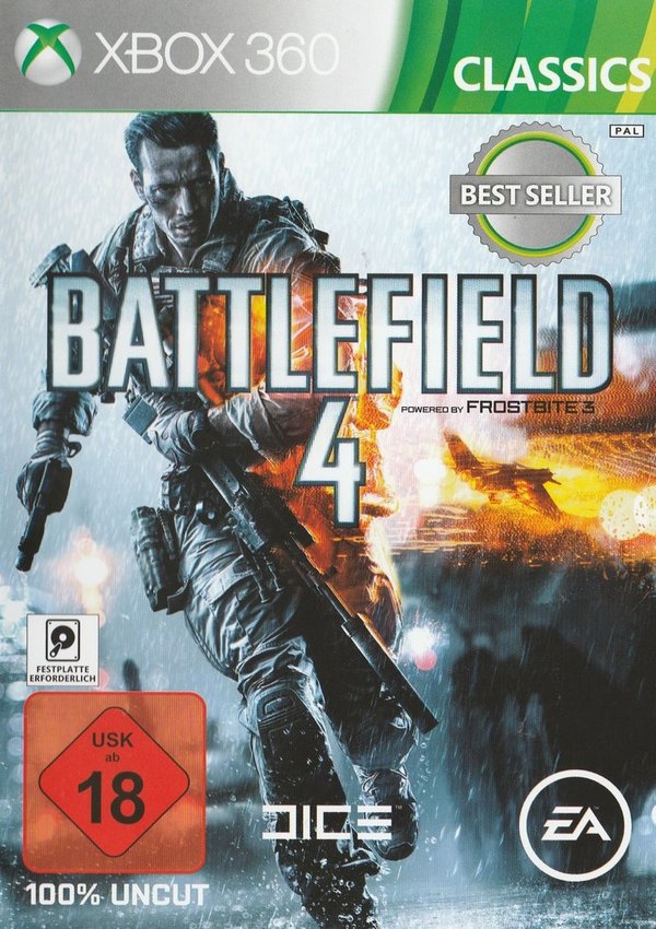Battlefield 4, Classiccs, Bestseller, XBox 360