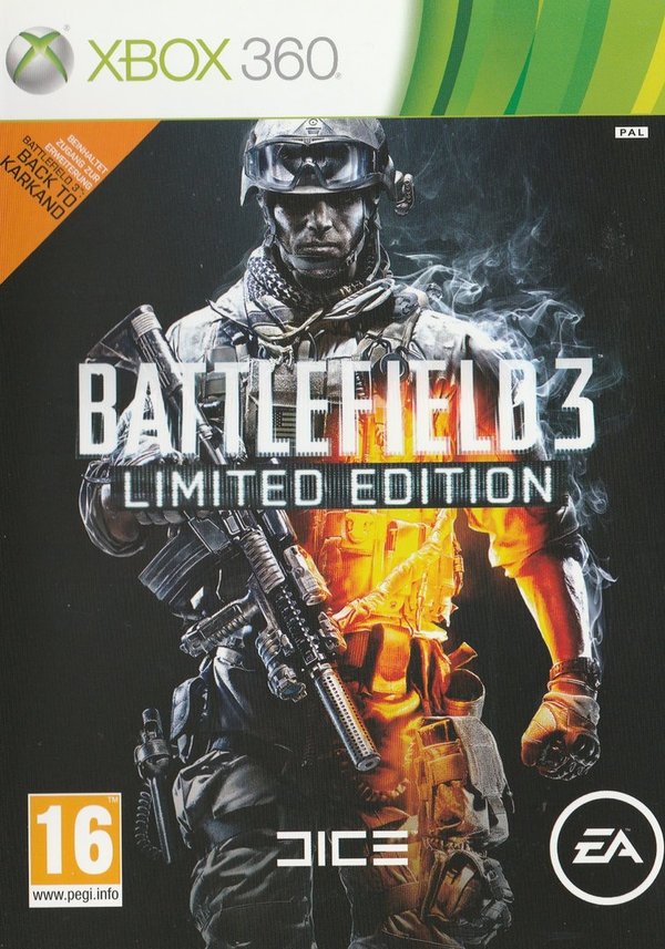 Battlefield 3, limited Edition, ( PEGI ), XBox 360