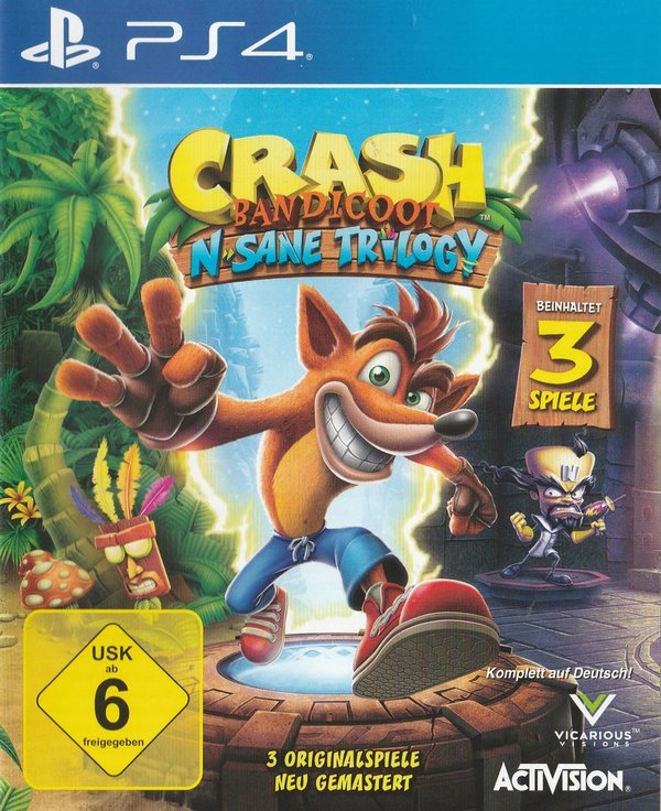 Crash Bandicoo,  N.Sane Trilogy, PS4