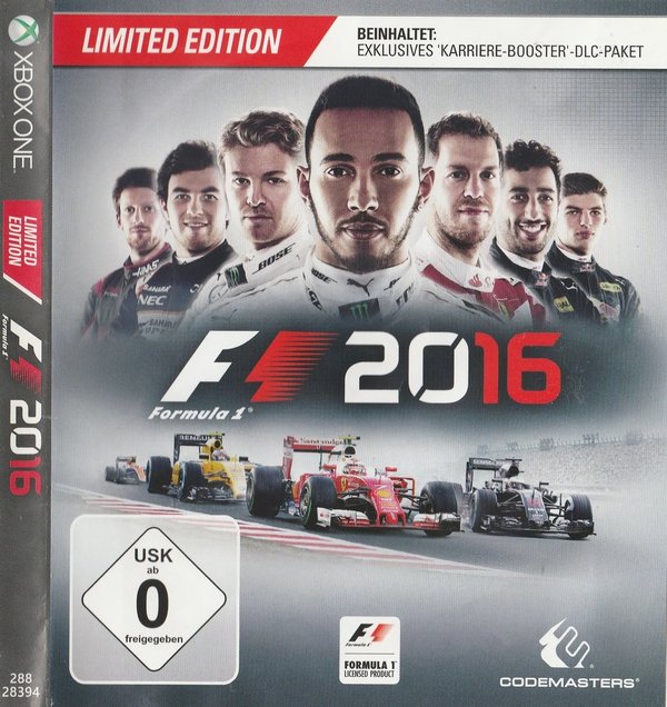 F1 2016, limited Edition, XBox One