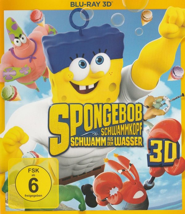 Spongebob Schwammkopf, Schwamm aus dem Wasser, 3D, Blu-ray