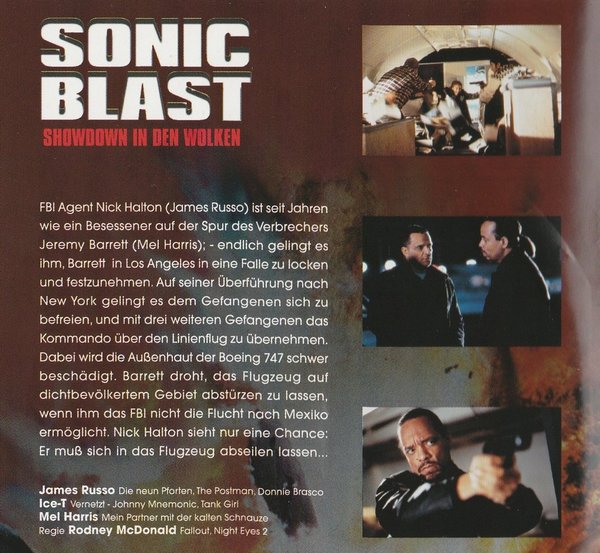 Sonic Blast, Showsown in den Wolken, DVD
