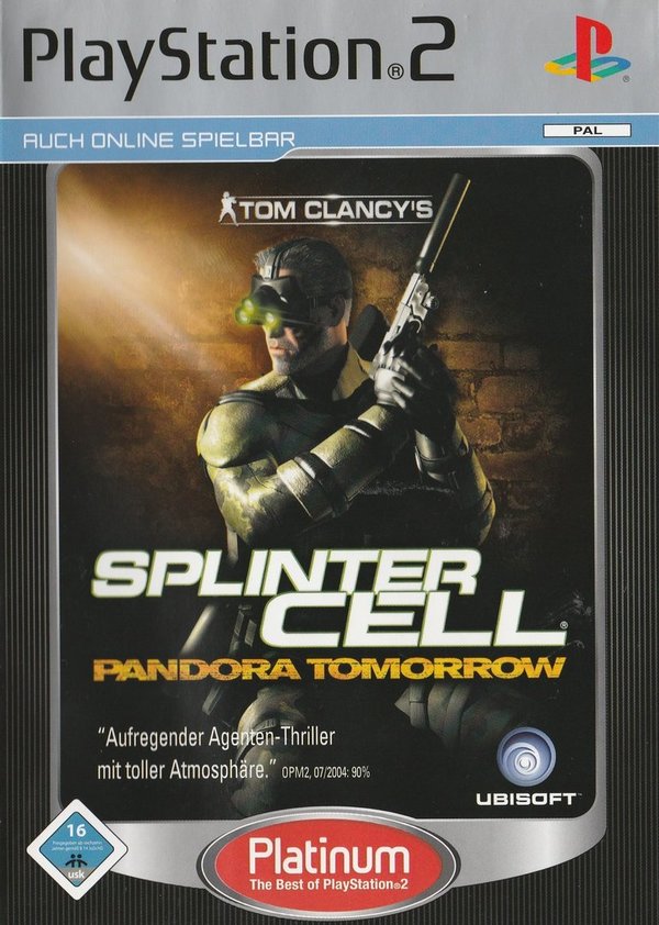 Tom Clancy's Splinter Cell, Pandora Tomorrow, Platinum, PS2