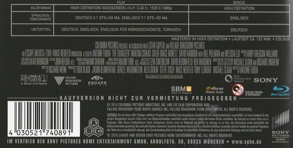 The Equalizer, 2 Disc inkl. Bonus, Blu-ray