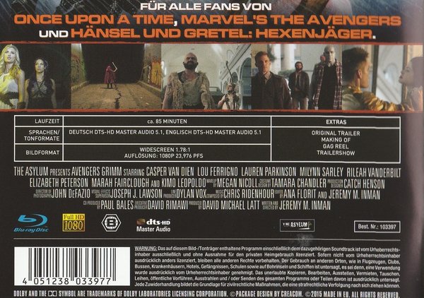 Avengers Grimm; Eine Schlacht die ihresgleichen sucht; Blu-ray