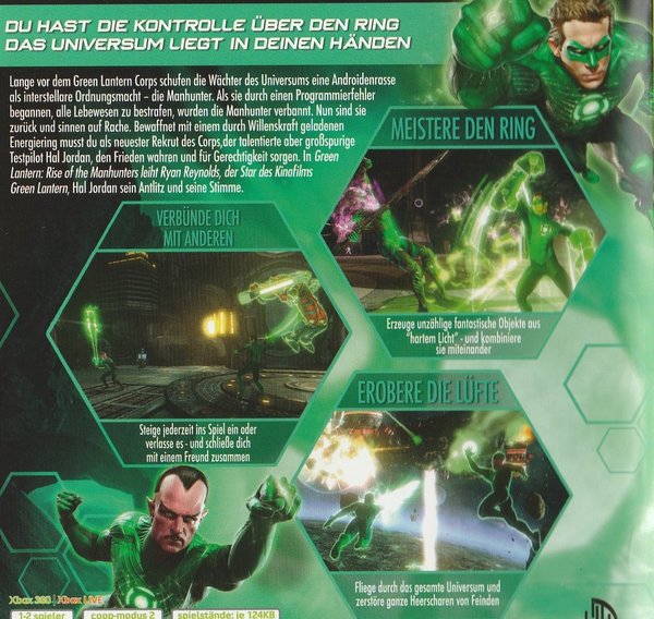 Green Lantern, Rise of the Manhunters, XBox 360