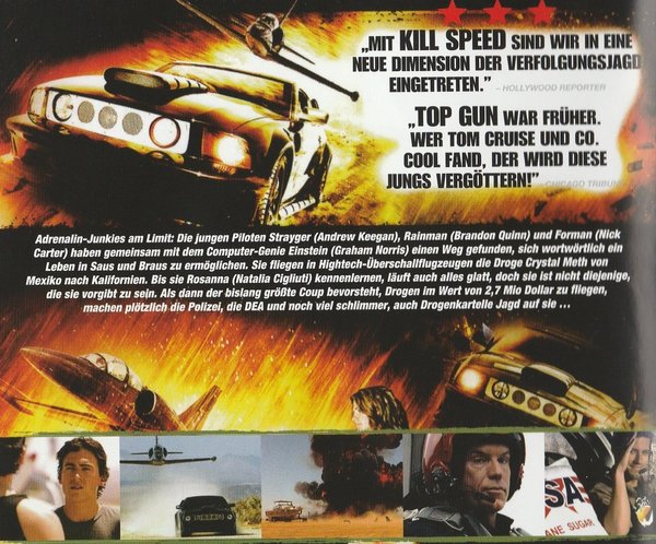 Kill Speed, Lebe schnell... stirb jung!, Blu-ray