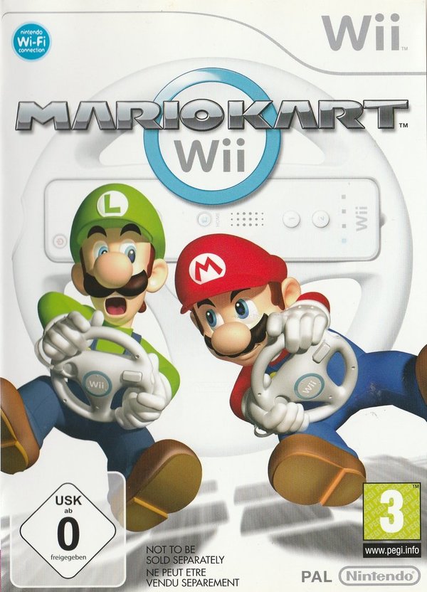 Mario Kart incl. Lenkrad, Nintendo Wii