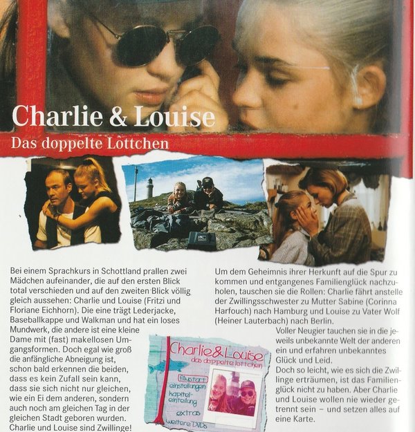 Charlie & Louise, Das doppelte Lottchen, DVD