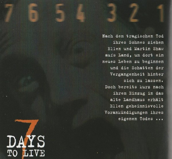 7 Days to Live, DVD
