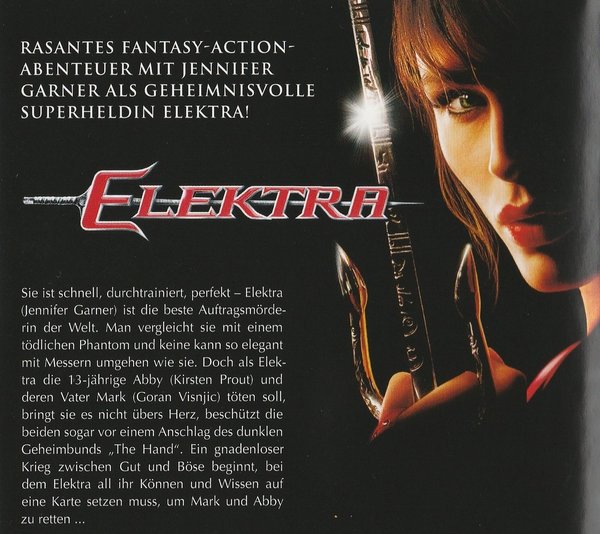 Elektra, DVD