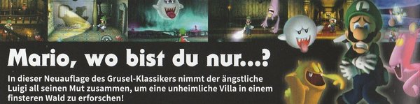 Luigi`s Mansion, Nintendo 3DS