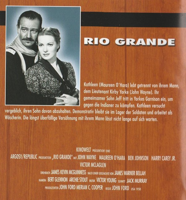 Rio Grande John Wayne, DVD