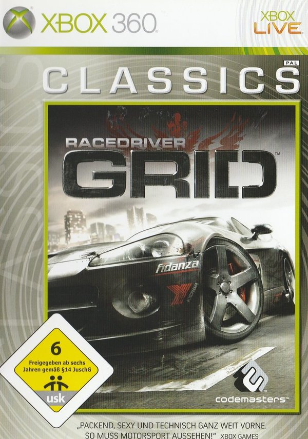 Race Driver GRID, Classics, XBox 360