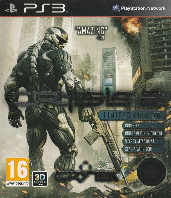 Crysis 2, Limited Edition, ( PEGI ), PS3