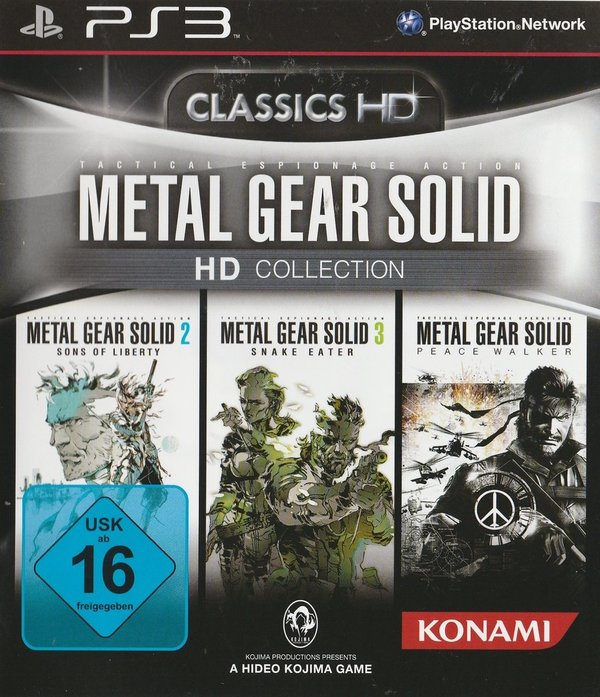 Metal Gear Solid, HD Collection, PS3