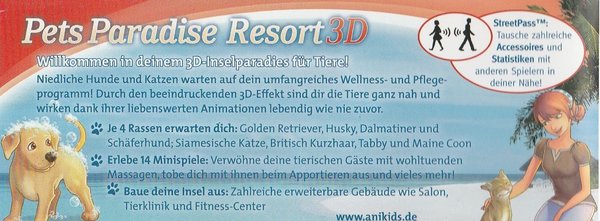Pets Paradise Resort 3D, Nintendo 3D