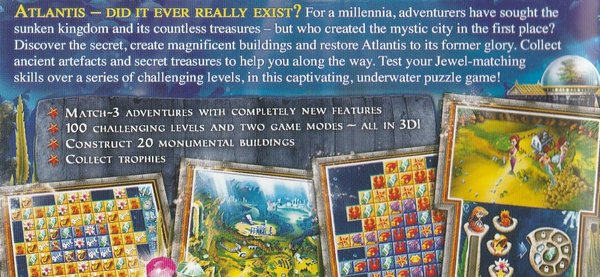 Jewel Link Legends of Atlantis, ( PEGI ), Nintendom 3DS