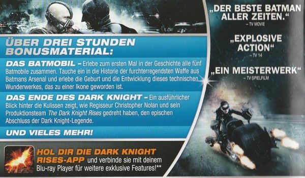 The Dark Knight Rises, Blu-ray