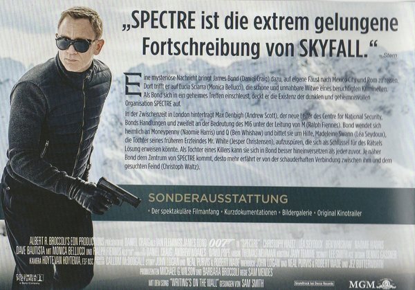Spectre 007, James Bond, Blu-ray