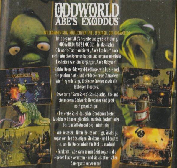 Oddworld 2 Abe's Exoddus, PS1