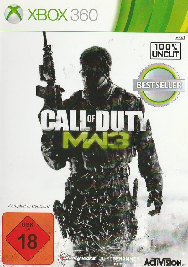 Call of Duty Modern Warfare 3, Bestseller, XBox 360