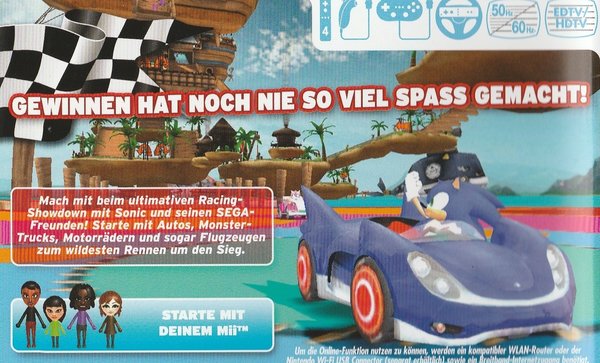 Sonic & SEGA All-Stars Racing, Nintendo Wii