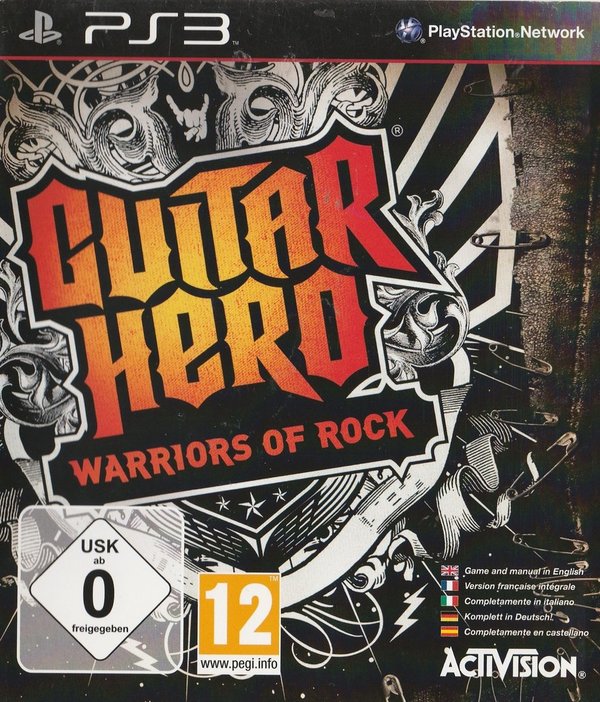 Guitar Hero Warriors of Rock, PS3