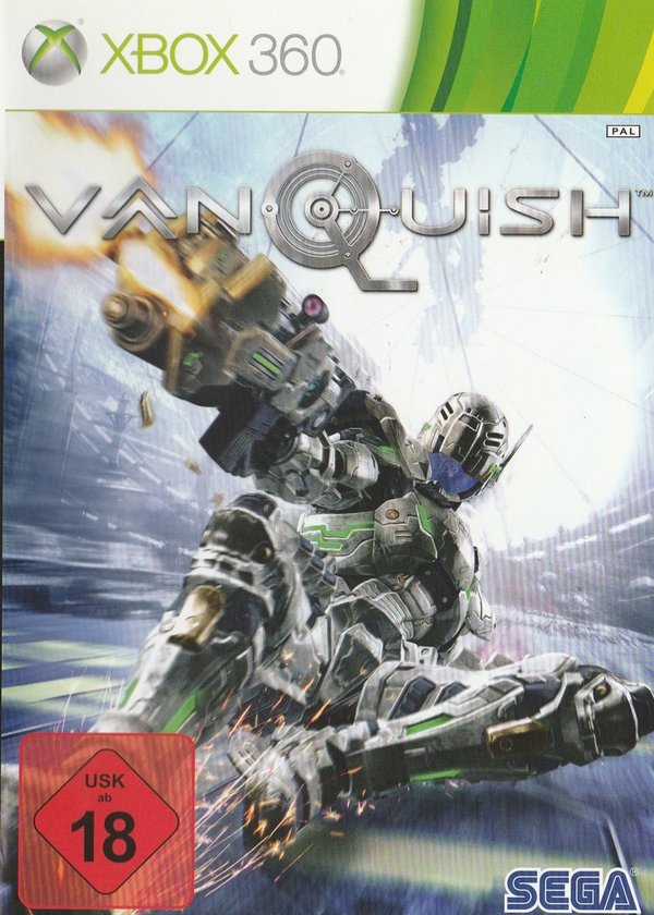 Vanquish, 3D-Cover, XBox 360